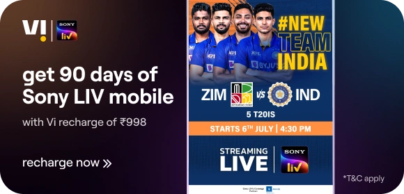 IND vs ZIM on Sonyliv